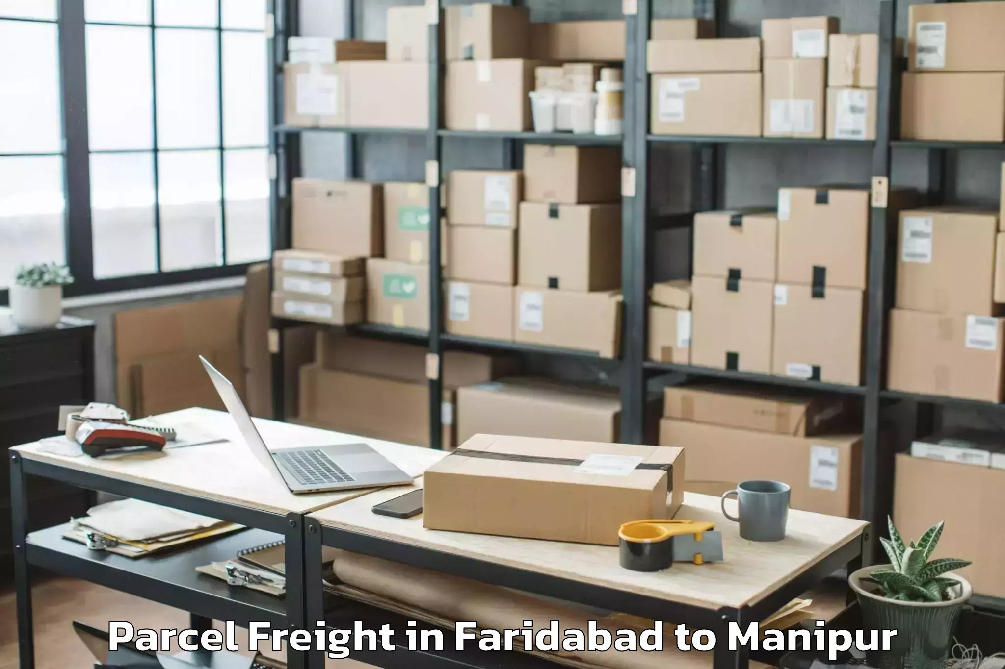 Faridabad to Pherzawl Parcel Freight